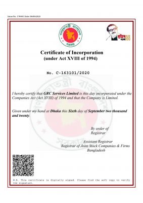 Certificate of Incorporation